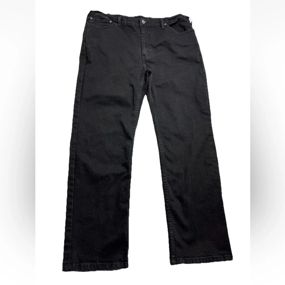 Levi's 514 Straight Fit Stretch Jeans Black Big & Tall: 40 X 29 Denim (tag44x32)